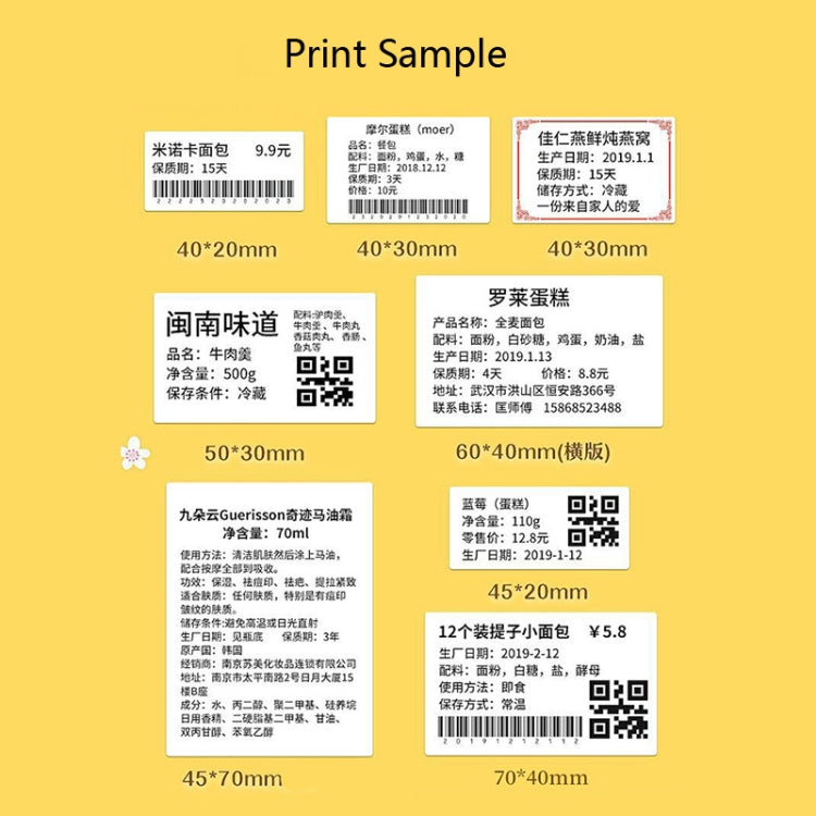 NIIMBOT B21 Food Price Marking Machine Production Date Marking Machine Baking Cake Bakery Price Labeling Machine, Green, Red, Black