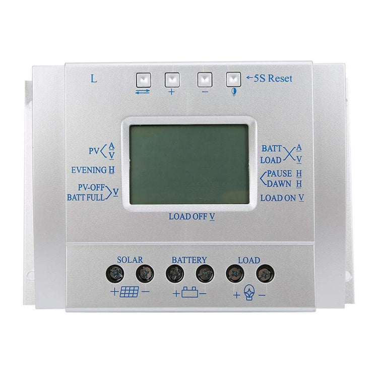 وحدة تحكم الطاقة الشمسية L60 12 فولت/24 فولت 60 أمبير، الجهد، التيار، شاشة LCD، وحدة تحكم شحن الطاقة الشمسية