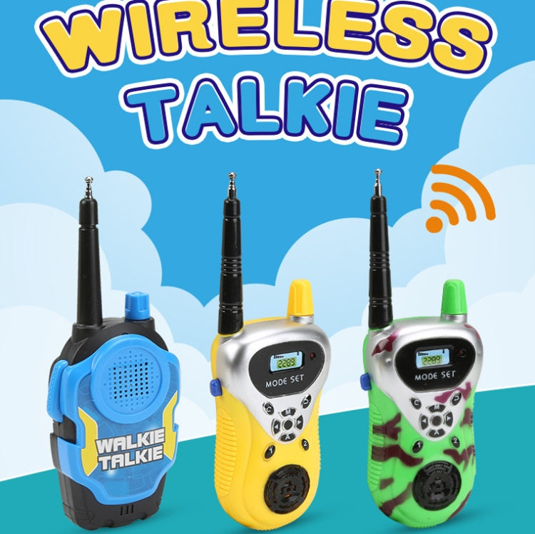 1 Pair Intelligent Wireless Call Walkie-Talkie Remote Dialogue Interactive Children Toys, 1 Pair Green, 1 Pair Blue, 1 Pair Yellow