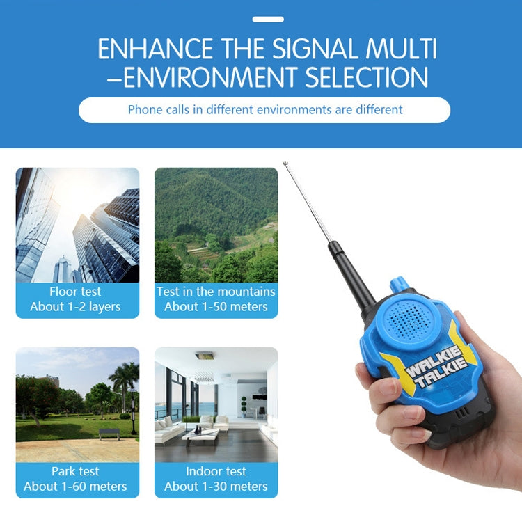 1 Pair Intelligent Wireless Call Walkie-Talkie Remote Dialogue Interactive Children Toys, 1 Pair Green, 1 Pair Blue, 1 Pair Yellow
