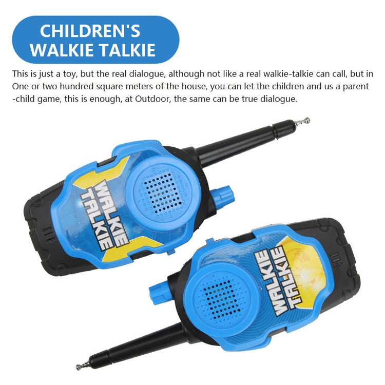 1 Pair Intelligent Wireless Call Walkie-Talkie Remote Dialogue Interactive Children Toys, 1 Pair Green, 1 Pair Blue, 1 Pair Yellow