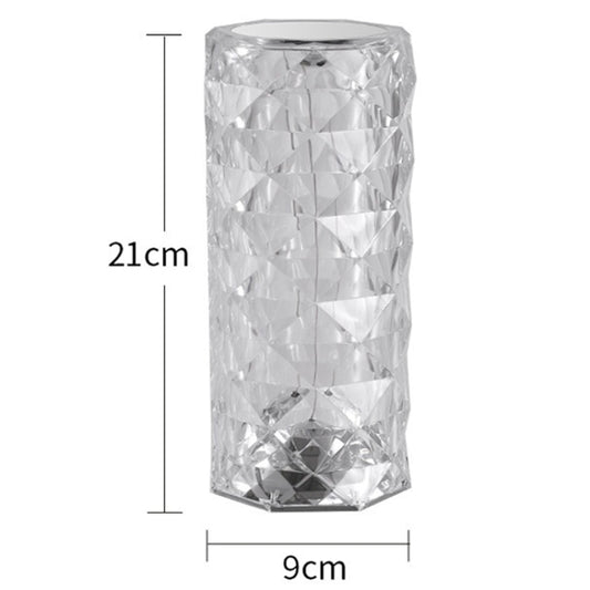 LED Atmosphere Table Lamp USB Charging Touch Bar Night Light, Spec: 3-colors+Stepless Dimming(Transparent)