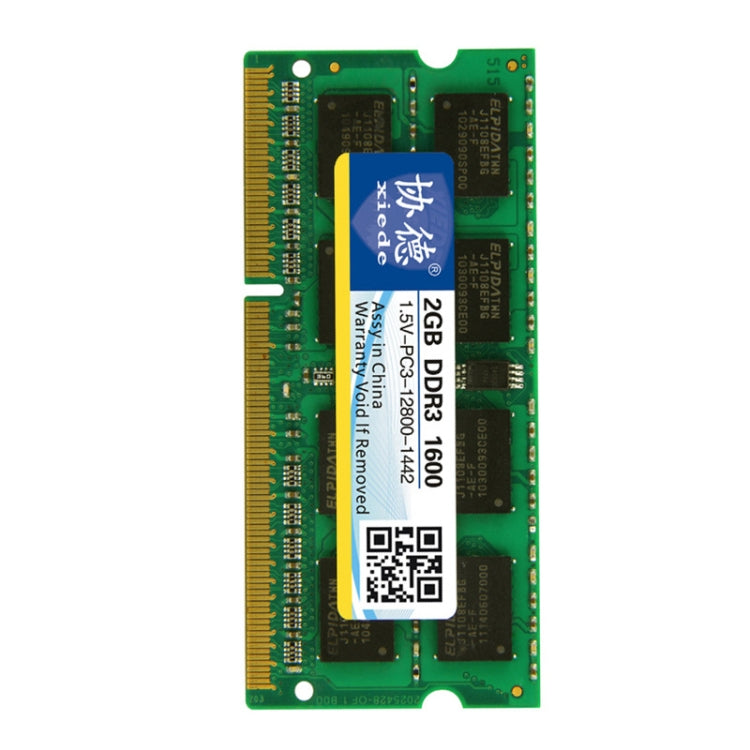 ذاكرة الوصول العشوائي XIEDE X045 DDR3 NB 1600 متوافقة بالكامل مع أجهزة الكمبيوتر المحمولة، X045