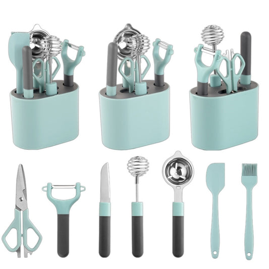 Stainless Steel Peeler Kitchen Gadgets Set With Storage Holder