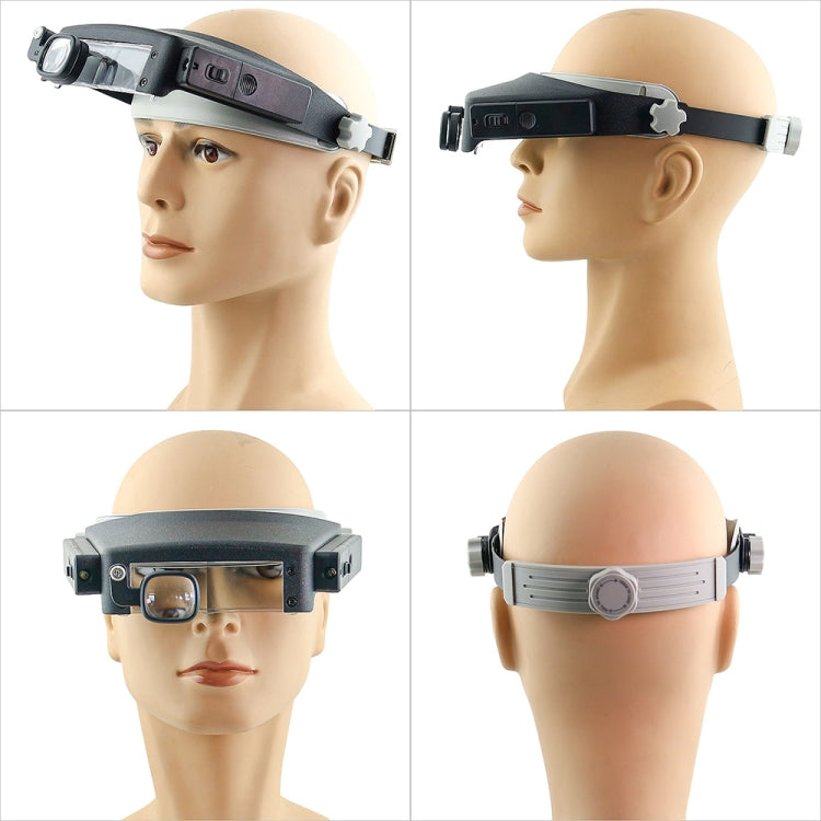 81007-P LED Light Head-Mounted Electronic Repair Tool Magnifying Glass, 81007-P