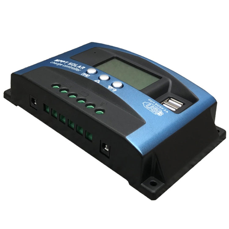YCX-003 30-100A Solar Charging Controller with LED Screen & Dual USB Port Smart MPPT Charger, 12/24V 30A, 12/24V 40A, 12/24V 50A, 12/24V 60A, 12/24V 100A, 12/24/36/48/60V 40A, 12/24/36/48/60V 100A, 12/24/36/48/60V Wifi 100A