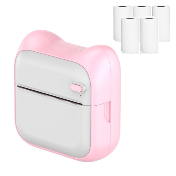 A31 Bluetooth Handheld Portable Self-adhesive Thermal Printer, Pink, Blue, Pink+5 Rolls Printer Paper, Blue+5 Rolls Printer Paper, Pink+3 Rolls Colored Paper, Blue+3 Rolls Colored Paper