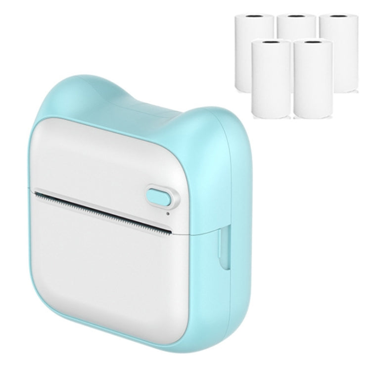 A31 Bluetooth Handheld Portable Self-adhesive Thermal Printer, Pink, Blue, Pink+5 Rolls Printer Paper, Blue+5 Rolls Printer Paper, Pink+3 Rolls Colored Paper, Blue+3 Rolls Colored Paper