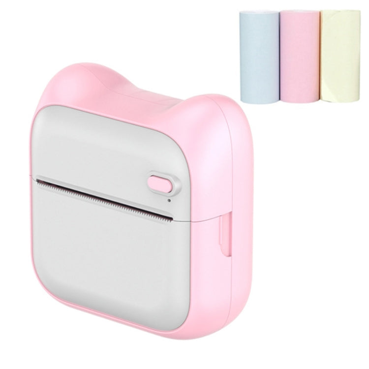A31 Bluetooth Handheld Portable Self-adhesive Thermal Printer, Pink, Blue, Pink+5 Rolls Printer Paper, Blue+5 Rolls Printer Paper, Pink+3 Rolls Colored Paper, Blue+3 Rolls Colored Paper