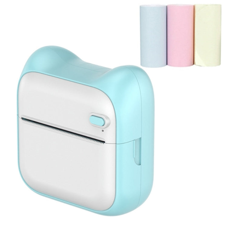 A31 Bluetooth Handheld Portable Self-adhesive Thermal Printer, Pink, Blue, Pink+5 Rolls Printer Paper, Blue+5 Rolls Printer Paper, Pink+3 Rolls Colored Paper, Blue+3 Rolls Colored Paper