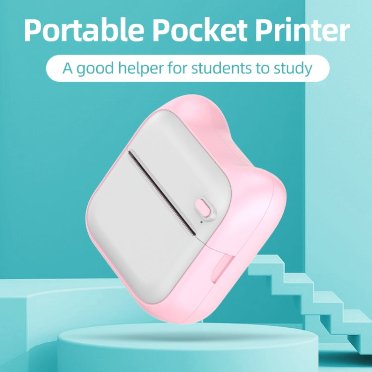 A31 Bluetooth Handheld Portable Self-adhesive Thermal Printer, Pink, Blue, Pink+5 Rolls Printer Paper, Blue+5 Rolls Printer Paper, Pink+3 Rolls Colored Paper, Blue+3 Rolls Colored Paper