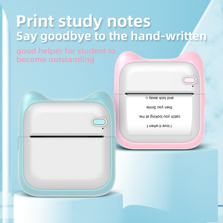 A31 Bluetooth Handheld Portable Self-adhesive Thermal Printer, Pink, Blue, Pink+5 Rolls Printer Paper, Blue+5 Rolls Printer Paper, Pink+3 Rolls Colored Paper, Blue+3 Rolls Colored Paper