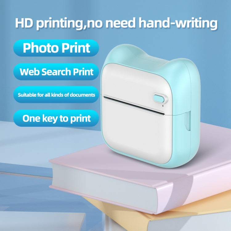 A31 Bluetooth Handheld Portable Self-adhesive Thermal Printer, Pink, Blue, Pink+5 Rolls Printer Paper, Blue+5 Rolls Printer Paper, Pink+3 Rolls Colored Paper, Blue+3 Rolls Colored Paper
