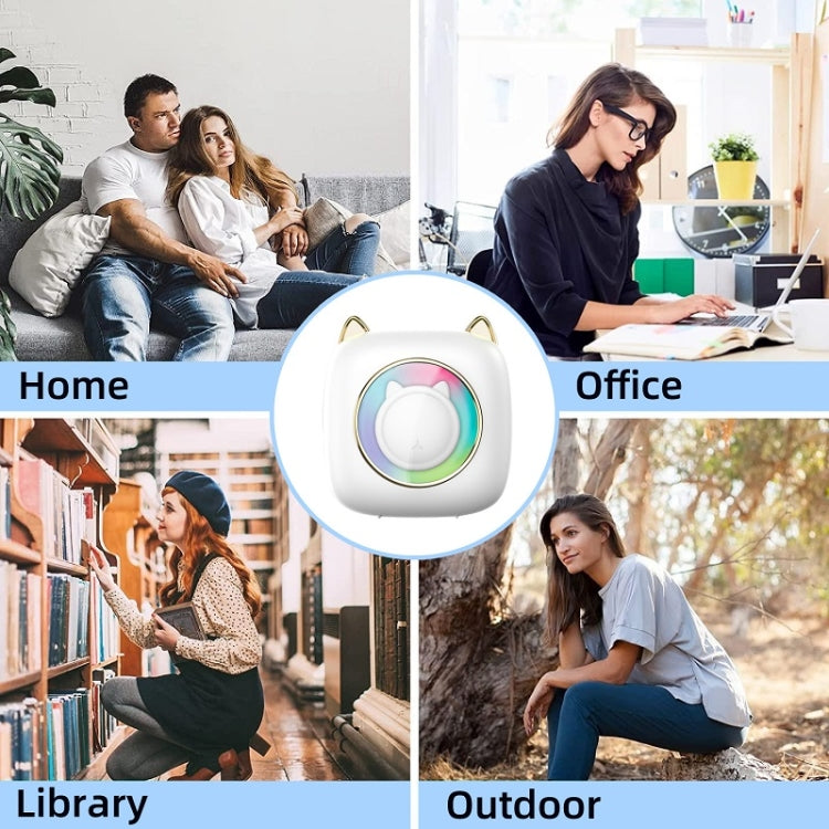 C23 Seven Colors Atmosphere Breathing Light Wireless Thermal Printer, C23 White+5 Rolls Thermal Paper, C23 White+3 Rolls Color Paper, C23 Blue Standard, C23 Blue+5 Rolls Thermal Paper, C23 Blue+3 Rolls Color Paper