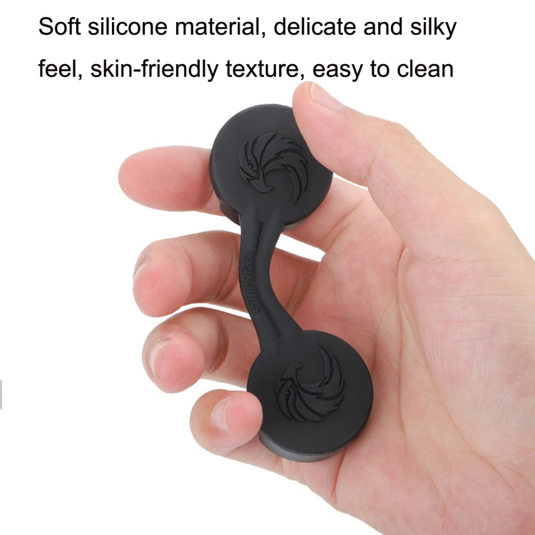 For DJI Goggles 2 Sunnylife AT-BHT565 Dustproof Lens Protective Cover VR Glasses Silicon Cover, AT-BHT565 Black