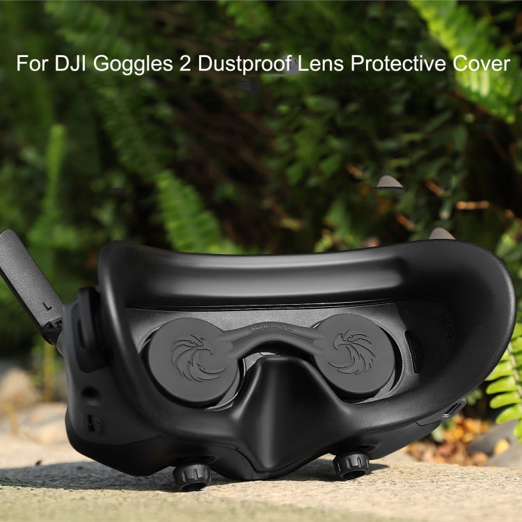 For DJI Goggles 2 Sunnylife AT-BHT565 Dustproof Lens Protective Cover VR Glasses Silicon Cover, AT-BHT565 Black