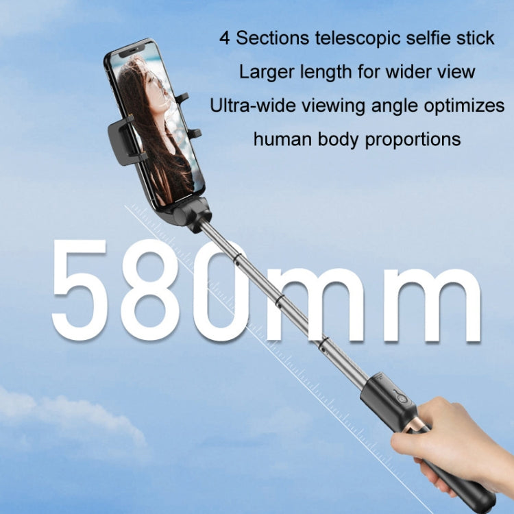 APEXEL APL-D6 Live Video Multifunctional Mobile Phone Gimbal Stabilizer Selfie Stick, APL-D6