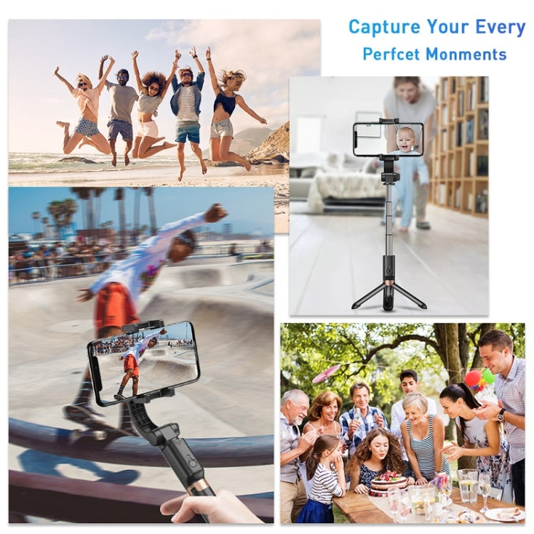 APEXEL APL-D6 Live Video Multifunctional Mobile Phone Gimbal Stabilizer Selfie Stick, APL-D6