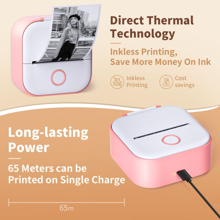 صندوق هدايا Phomemo T02، طابعة صغيرة تعمل بالبلوتوث، طابعة صور حرارية، طابعة أسئلة خاطئة للطلاب والعائلة، صندوق هدايا