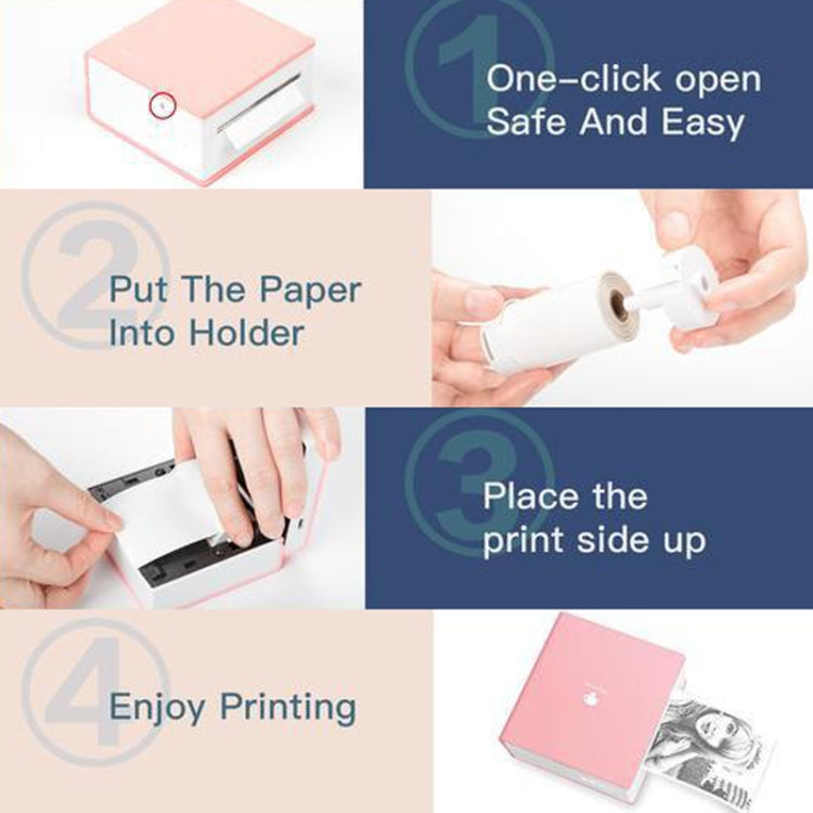 طابعة صور حرارية صغيرة محمولة بتقنية البلوتوث، طابعة أسئلة خاطئة، Phomemo M02-BK، Phomemo M02-WH، Phomemo M02-GN، Phomemo M02-PK