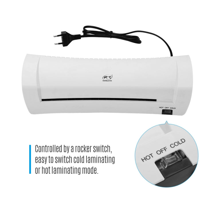 Osmile SL200 A4 Photo Cold and Hot Laminating Machine 340mm/min Speed, EU Plug, UK Plug, US Plug, AU Plug