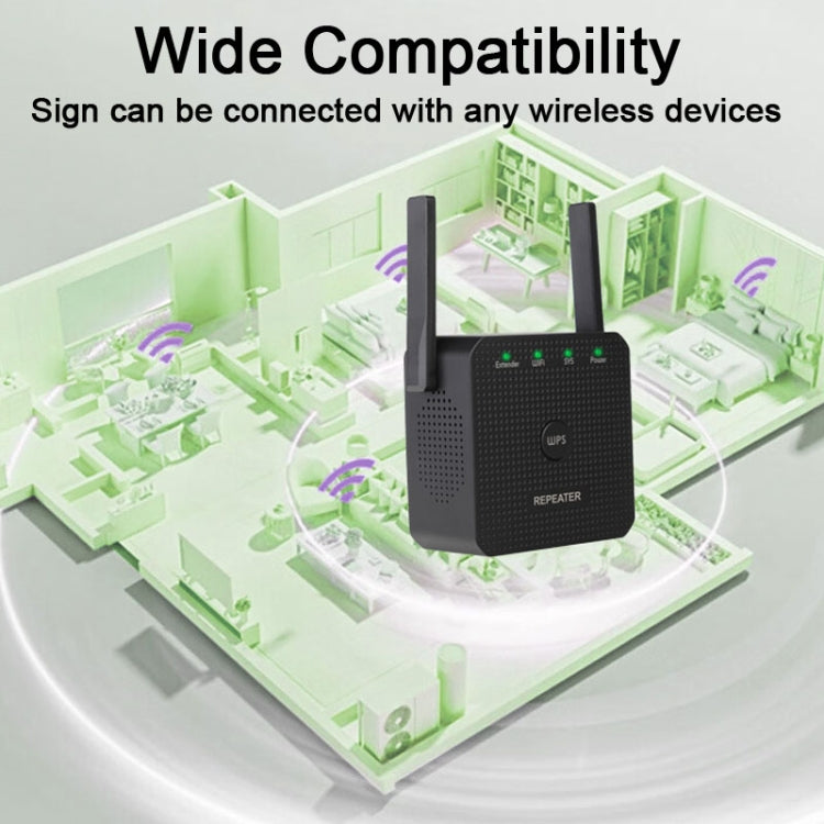 2.4G 300M Wifi Repeater Wifi Extender Wifi Amplifier With 1 LAN Port, US Plug, EU Plug, UK Plug