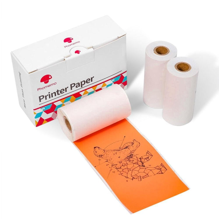 لطابعات Phomemo M02 / M02S / M02Pro، 3 لفات/عبوة، ملصقات حرارية ذاتية اللصق سوداء مقاس 53 مم على قاعدة أرجوانية / حمراء وردية / برتقالية، قاعدة أرجوانية / حمراء وردية / برتقالية