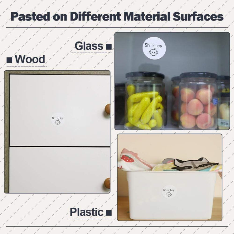 For Phomemo M110 / M200 180pcs /Roll 40x40mm Round Self-Adhesive Thermal Labels, 180pcs /Roll 40x40mm Round