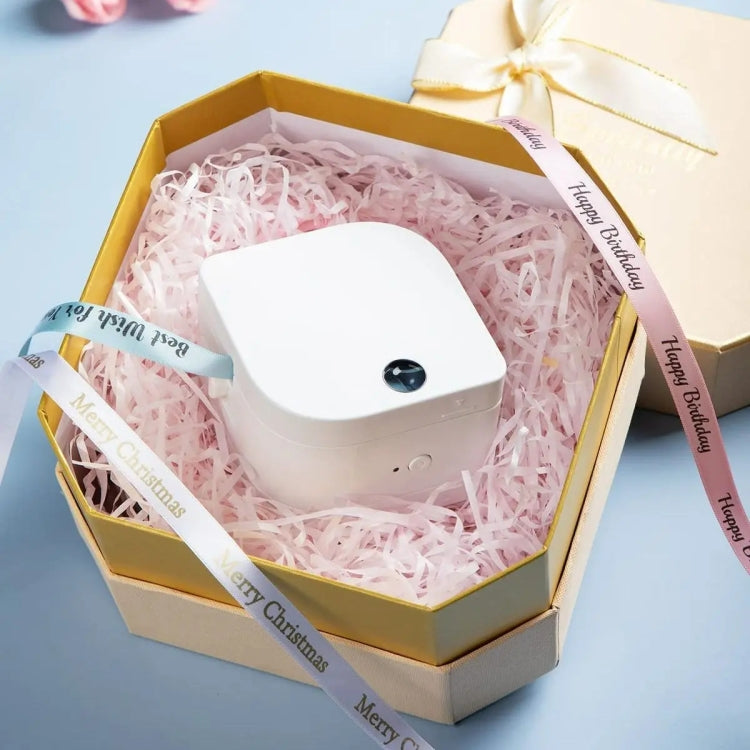 For Phomemo P12 / P12 Pro 12mm x 2m Thermal Transfer Label Ribbon, Label Ribbon(Black Word On Sky Blue), Label Ribbon(Black Word On Pink), Label Ribbon(Gold Word On White)