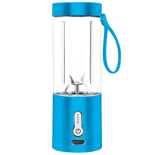 Portable Multifunctional USB Rechargeable Juice Extractor Cup Mini Electrical Juicer(Blue)
