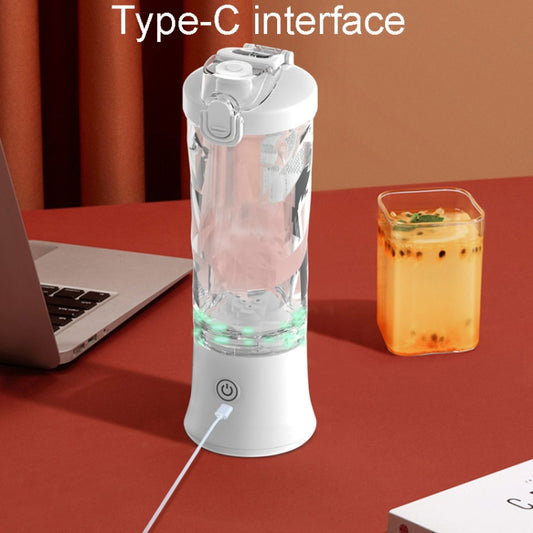 Portable Multifunctional USB Charging Juice Cup Mini Electrical Blender(White)