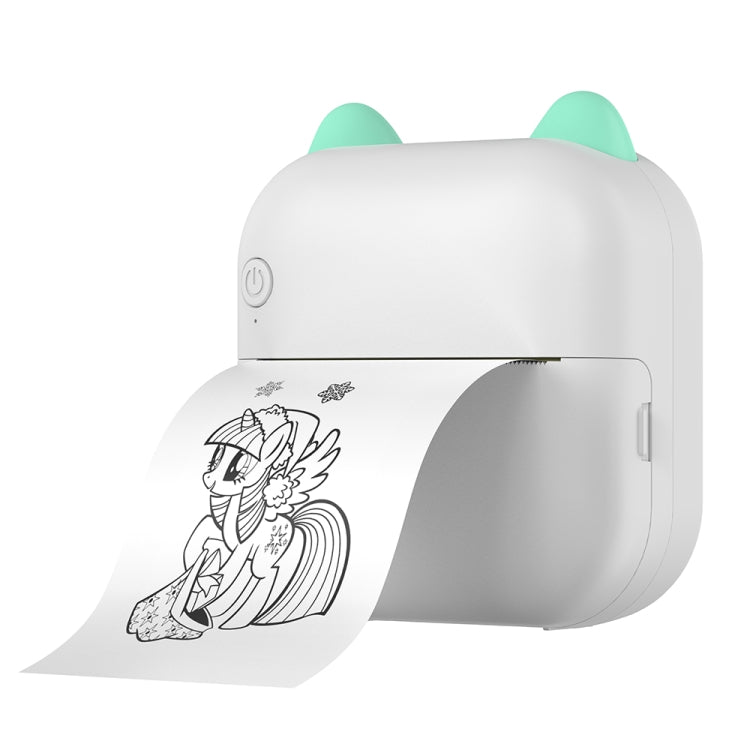 طابعة صور حرارية محمولة بتقنية البلوتوث M5 Mini Cartoon، باللون الأزرق والوردي