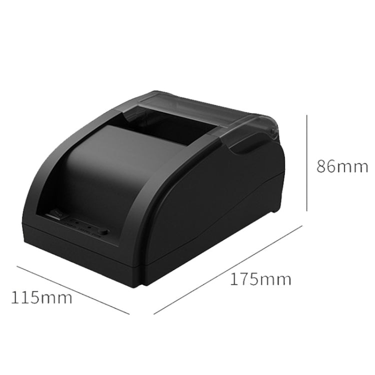 طابعة حرارية لإيصالات الطلبات الخارجية بمنفذ USB مقاس 58 مم، إصدار كمبيوتر + بلوتوث محمول، قابس أمريكي، قابس بريطاني، قابس أوروبي