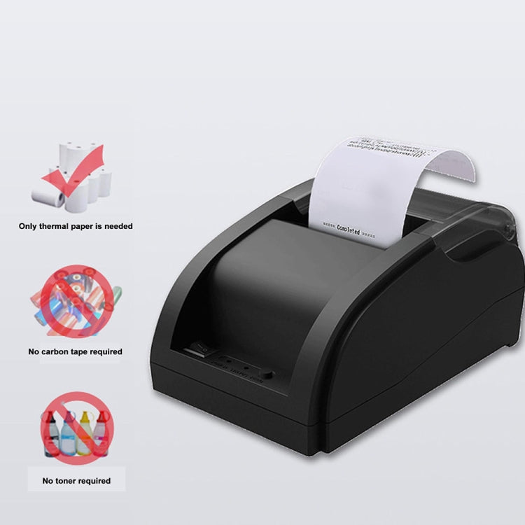 طابعة حرارية لإيصالات الطلبات الخارجية بمنفذ USB مقاس 58 مم، إصدار كمبيوتر + بلوتوث محمول، قابس أمريكي، قابس بريطاني، قابس أوروبي