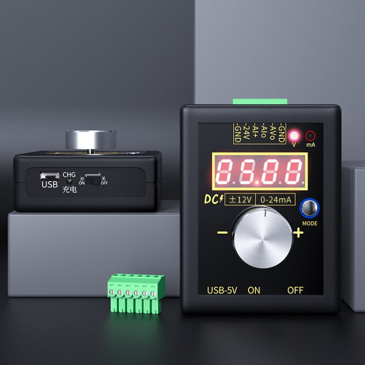 FNIRSI 0-12V/0-4-24mA Handheld Positive Negative Voltage Current Signal Generator