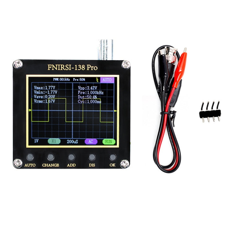 FNIRSI Handheld Small Teaching Maintenance Digital Oscilloscope, Standard Without Battery, Upgrade Without Battery