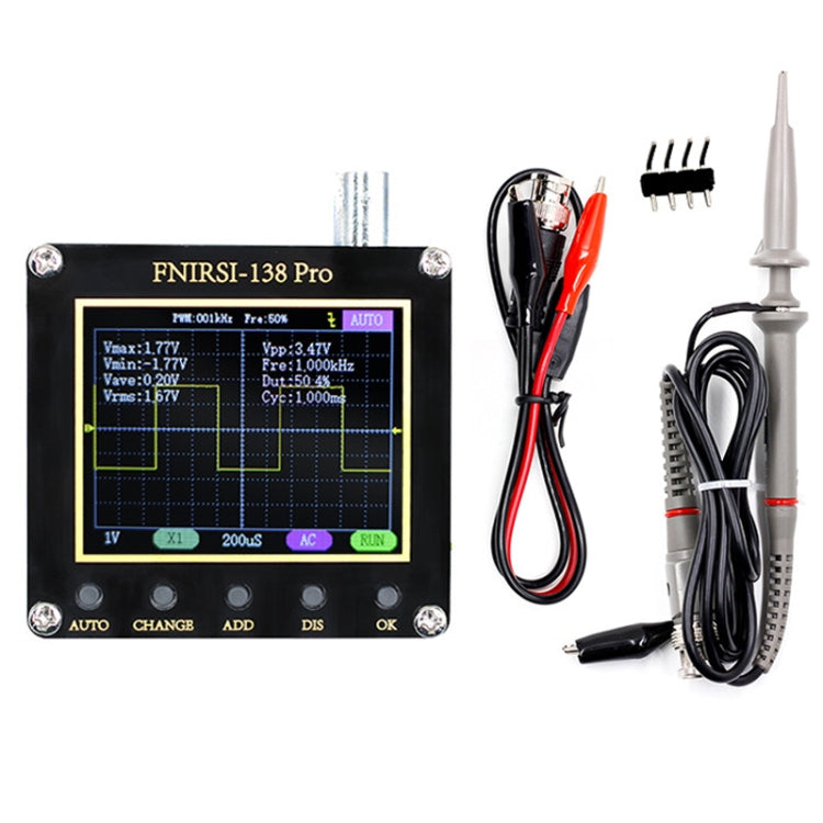 FNIRSI Handheld Small Teaching Maintenance Digital Oscilloscope, Standard Without Battery, Upgrade Without Battery