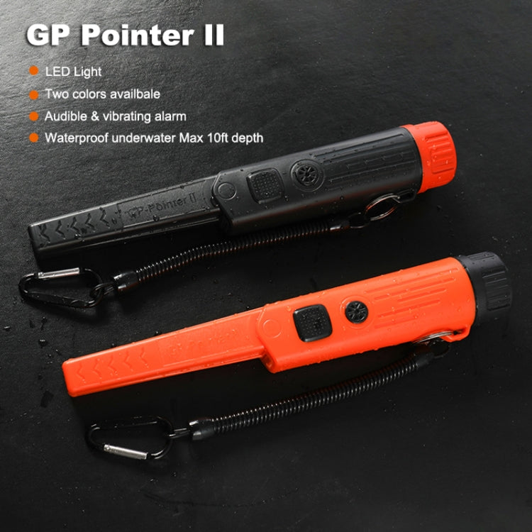 Mini Waterproof Handheld Metal Positioning Rod Detector, Orange, Black