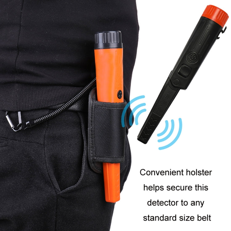 Mini Waterproof Handheld Metal Positioning Rod Detector, Orange, Black