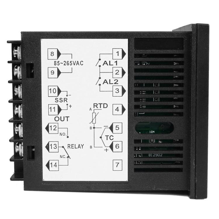 SINOTIMER MC701 Universal Input Short Case PID Intelligent Temperature Controller Meter Heating Cooling Relay SSR Solid State Output, MC701