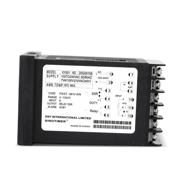 SINOTIMER XY501 Short Shell Intelligent PID Temperature Control Instrument Heating Refrigeration Relay SSR Solid State Output, XY501