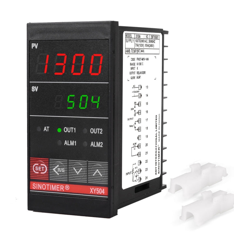 جهاز التحكم الذكي في درجة الحرارة SINOTIMER XY504، علبة قصيرة، مرحل تسخين وتبريد PID، مخرج الحالة الصلبة SSR، XY504