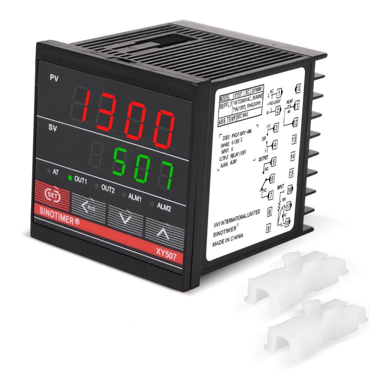 SINOTIMER XY507 Smart Temperature Control Instrument Short Shell PID Heating Relay SSR Solid State Output, XY507