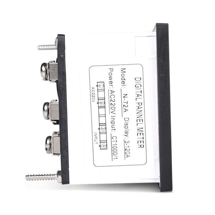 SINOTIMER N-72A AC Current Signal Indicator Square Turntable LED Digital Ammeter, N-72A