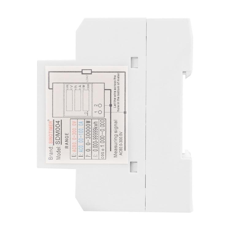SINOTIMER SDM004 Din Rail AC Voltage Current Time Power Electricity Multi-Function Detection Meter, SDM004