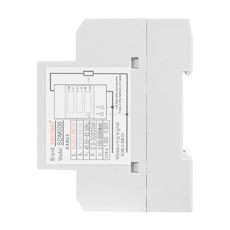 SINOTIMER SDM006 Din Rail AC Voltage Current Frequency Power Electricity Multi-Function Detection Meter, SDM006