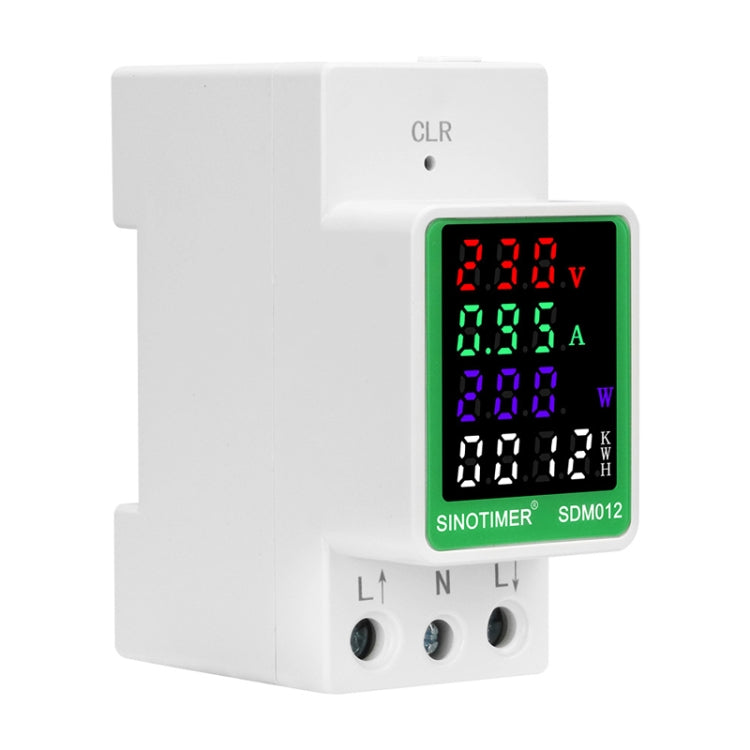 SINOTIMER DIN Rail AC Digital Display Current Voltage Power Electricity Multi-Function Tester, SDM012-2, SDM012-1, SDM012-RS485