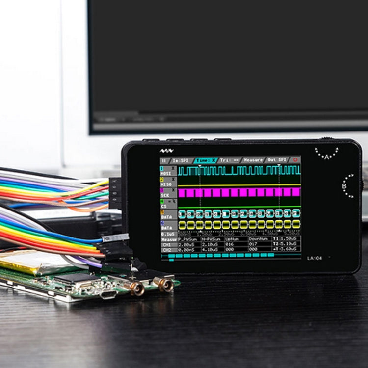 MINIWARE LA104 Logic Analyzer 4-Channel Debugging Assistant Sampling Analog Oscilloscope, LA104