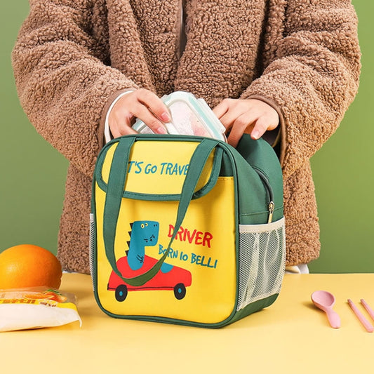 Portable Lunch Bag Bento Box Carrying Case Cute Cartoon Insulated Picnic Bag
