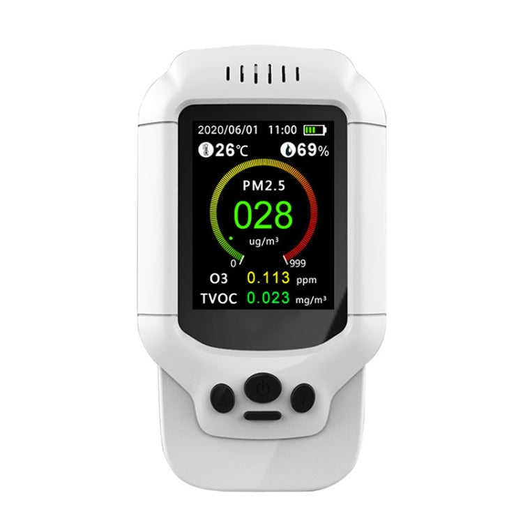 8-In-1 Air Quality Detector PM2.5 / PM1.0 / PM10 / HCHO / TVOC / O3 / Temperature / Humidity Monitor, DM502-O3